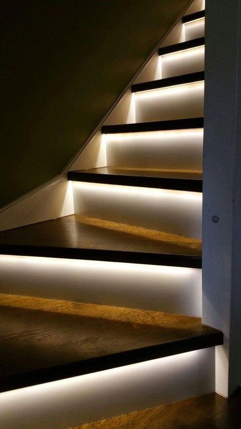 تحت الدرج, Stairs Lighting, Vstupná Hala, Stairway Lighting, Diy Staircase, Escalier Design, Exterior Stairs, Smart Tiles, Staircase Lighting