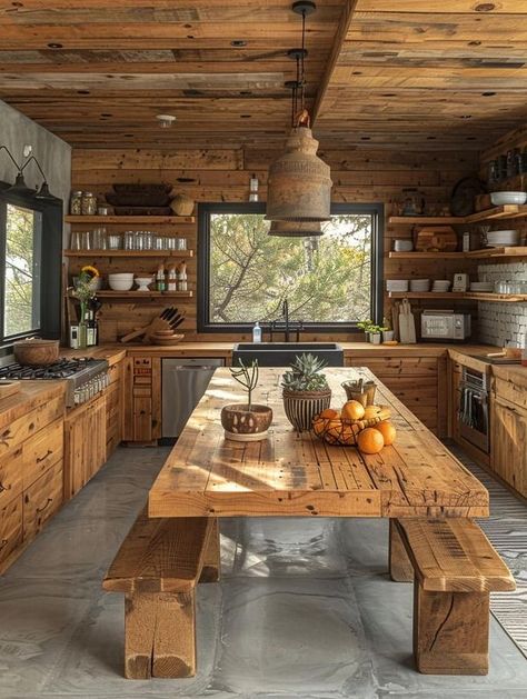 Off Grid Kitchen, Honey Suckle, Cabin Chic, Abandoned House, Brand New Day, Eco House, Off Grid Living, Off Grid, Abandoned Houses