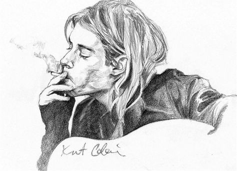 Kurt Cobain Kurt Cobain Art Drawing, Kurt Cobain Drawing Sketch, Kurt Cobain Sketch, Kurt Cobain Drawing, Kurt Cobain Portrait, Kurt Cobain Painting, Kurt Cobain Tattoo, Kurt Cobain Art, Nirvana Art