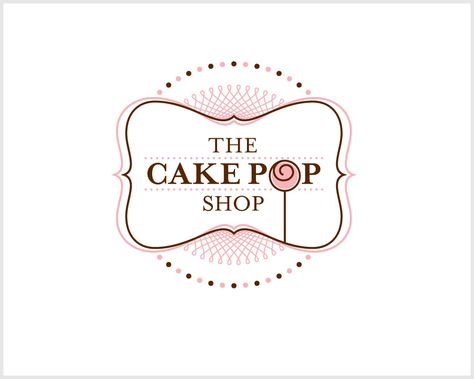 Cake Pop Shop Cupcake Logo Design, Catering Logo, Cupcake Logo, Cooking Design, Cake Logo Design, Pop P, Business Colors, Cake Logo, Bakery Logo