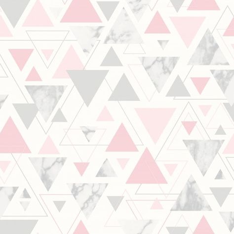 Silver Marble Wallpaper, Grey Metallic Wallpaper, Geometric Triangle Wallpaper, Grey Marble Wallpaper, Triangle Wallpaper, Pink And Grey Wallpaper, Marble Wallpaper Phone, Wallpaper Pink And White, Quality Wallpaper