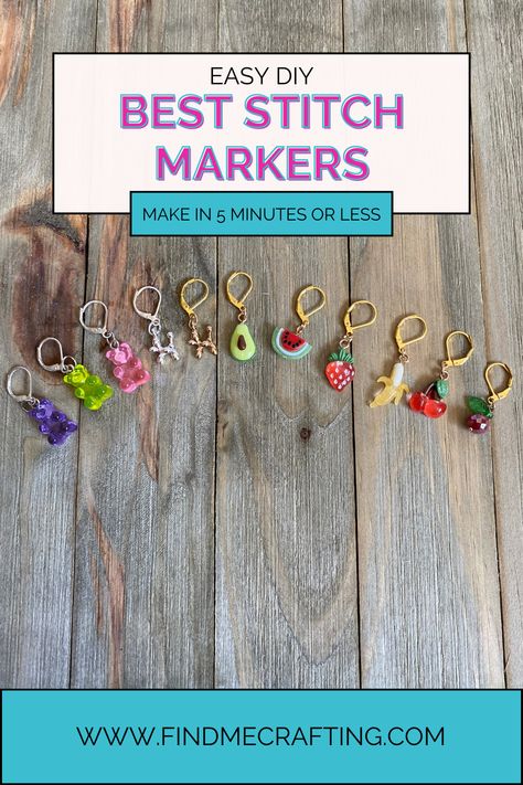 Use our video to create stunning stitch markers in less than 5 minutes! Discover how easy it is to add a personal touch to your crochet projects. Perfect for beginners and experts alike, these stitch markers make crocheting faster, easier, and more enjoyable. DIY has never been this simple and fun. Let's boost your crocheting to a whole new level! Stitch Markers Diy, Crochet Stitch Markers, Stitch Markers Knitting, Diy Marker, Crochet Photo Props, Beaded Things, Diy Textiles, Crochet Earrings Pattern, Free Gift Tags