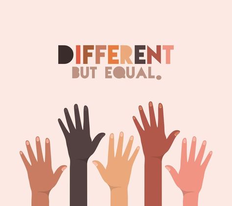 Different but equal and diversity skins design Racial Equality Aesthetic, Diversity Is Our Strength, Poster About Equality, Global Diversity Awareness Month, Diversity In Fashion, Diversity Poster Design, Inclusivity Aesthetic, Diversity Illustration Graphic Design, Unity In Diversity Illustration