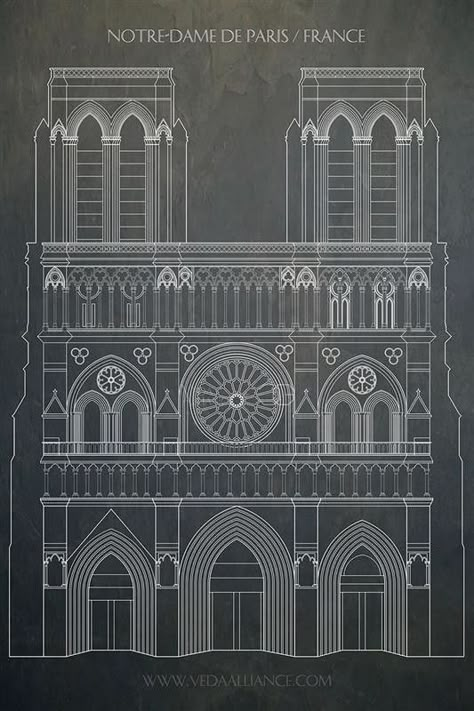 Notre Dame Cathedral Drawing, Notre Dame Drawing, Geometry Book, Architecture Journal, خريطة ذهنية, Architecture Blueprints, Pen Art Work, Paper Art Sculpture, Arte Doodle