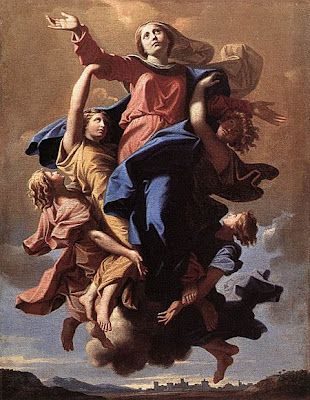 Under Her Starry Mantle: Rosary Reflections ~ The Assumption Assumption Of The Virgin, 17th Century Paintings, Nicolas Poussin, Annibale Carracci, Assumption Of Mary, Religious Paintings, The Virgin Mary, Oil Painting Portrait, Classic Paintings