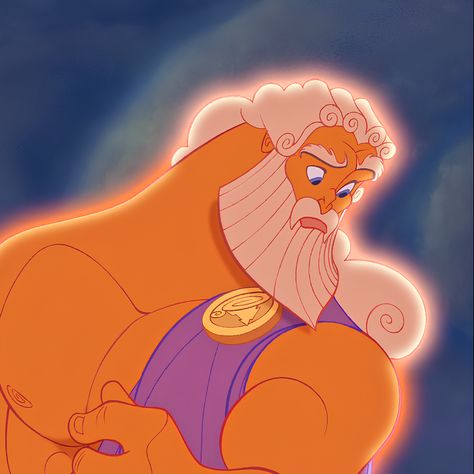 From animated Disney film, “Hercules” (1997). Zeus Disney, Disney Zeus, Hercules Aesthetic, Hercules 1997, Hercules Disney, Disney Hercules, Disney Film, Owari No Seraph, Circle Of Life