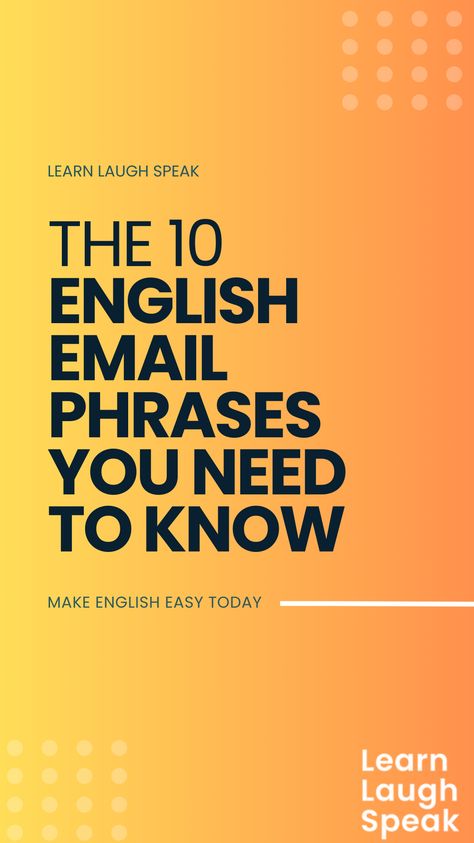 If you’re an English student looking to make a good impression when sending emails in a professional environment, then knowing the right email phrases is essential. Many people don’t realize how important it is to start and end emails in the right way. In this blog post, we’ll be taking a look at 10 essential English email phrases that you need to know for business. Email Phrases, Office Etiquette, English Student, Business English, Guest Services, Business Emails, Business Promotion, Business Success, Bad News