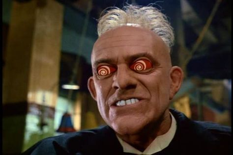 Judge Doom, AKA Baron von Rotten. Not a toon, but he looks cool anyway. Judge Doom, 80s Movie Quotes, Christopher Lloyd, Who Framed Roger Rabbit, Movie Journal, Disney Screencaps, Roger Rabbit, Crazy Eyes, Dark Comedy