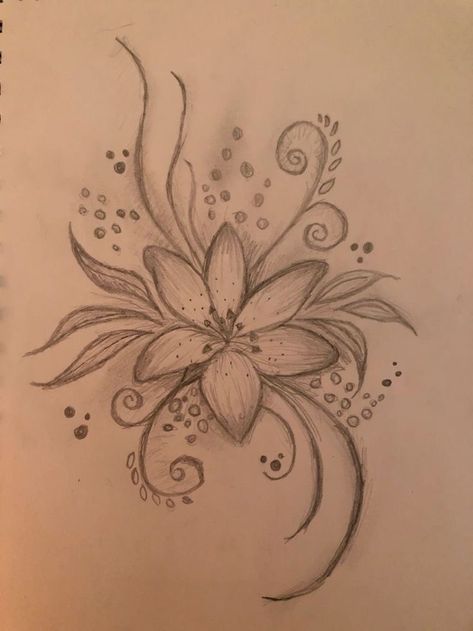 Repunzle Flower Drawing, Drawings To Do On Yourself, Stuff To Draw On Ur Hand, Hawian Flowers Drawings, Pretty Flowers Drawing, Arm Doodles Easy, Different Flowers Drawings, How To Draw Hibiscus Flower, Things To Draw Flowers