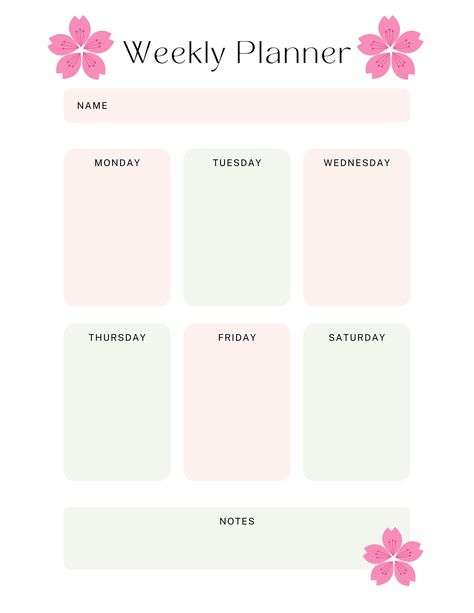 Cute Design Ideas For Notes, Good Notes Pages Templates, Cute Timetable Ideas, Planer For Study Cute, Timetable Aesthetic, Note Template Aesthetic, Weekly Planner Template Aesthetic, Aesthetic Weekly Planner, Time Table