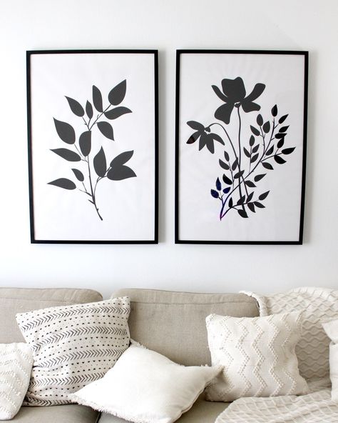 Free Botanical Prints, Large Scale Wall Art, Fern Prints, Free Wall Art, Free Printable Wall Art, Handmade Wall Art, Black And White Wall Art, Welcome Spring, Botanical Wall Art