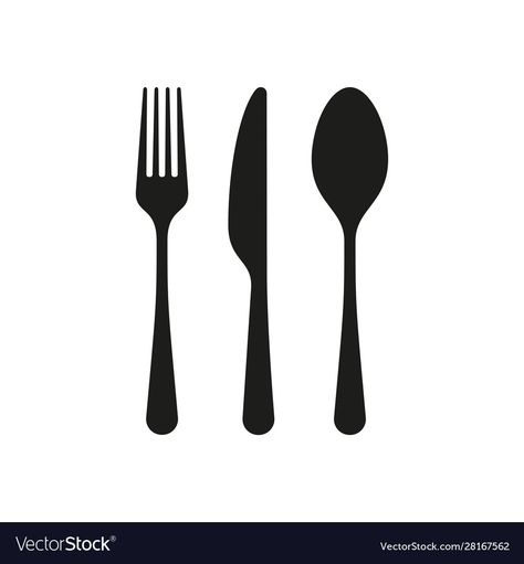 Fork And Knife Logo, Spoon And Fork Logo, Fork Illustration, Knife Icon, Fork Logo, Knife Logo, Simple Knife, Restaurant Icon, Pen Icon