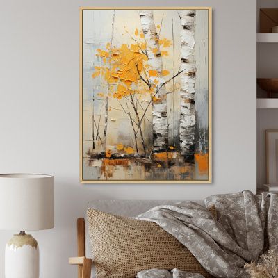 This beautiful "Birch Woods Autumn Tapestry II" wall art is printed on premium quality cotton canvas using the finest fade-resistant ink. We offer a versatile range to cater to your unique aesthetic preferences. The canvas is stretched tautly over a sturdy wooden frame, giving your artwork a sleek, borderless appearance. For those who desire a touch of elegance and depth, our canvas art is the ideal choice. The canvas is delicately mounted, creating a striking visual contrast between the artwork Tree Canvas Paintings, Woods Autumn, Silver Picture Frames, White Picture Frames, Black Picture Frames, Gold Picture Frames, Studio Decor, Metal Wall Decor, Art Sur Toile