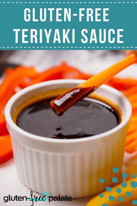 Gluten Free Teriyaki Sauce Recipe, Gluten Free Teriyaki, Gluten Free Teriyaki Sauce, Gluten Free Asian Recipes, Gluten Free Chinese, Pollo Teriyaki, Gluten Free Sauces, Teriyaki Sauce Recipe, Gluten Free Soy Sauce