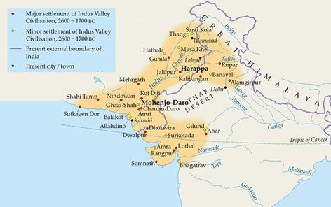 Indus Valley Civilization - (3300 B.C to 1400 B.C) - wbpscupsc Ancient India Map, Bronze Age Civilization, Mohenjo Daro, Yoga Facts, Indian Constitution, Indus Valley, Cradle Of Civilization, Gk Questions And Answers, Indus Valley Civilization