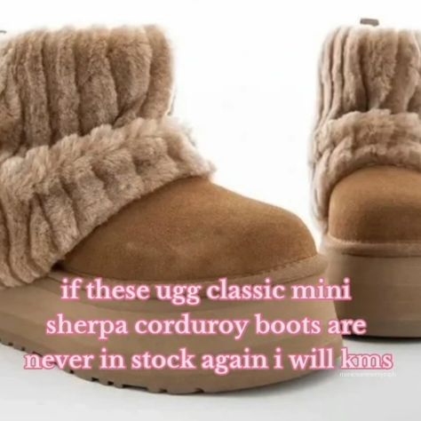 Ugg Mini Sherpa Boots, Mini Sherpa Uggs, Ugg Sherpa Boots, Sherpa Shoes, Sherpa Boots, Cute Uggs, Bestie Outfits, Preppy Shoes, Ugg Mini