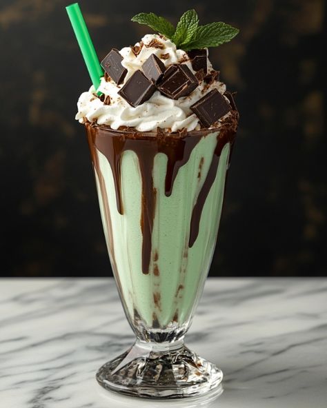 Mint Madness Freakshakes Ingredients: For the Mint Milkshake: 3 cups mint chocolate chip ice cream 1 cup whole milk (or as needed for blending) ½ tsp peppermint extract (optional, for extra minty flavor) For the Chocolate Drizzle: ½ cup chocolate syrup For Toppings: 1 cup whipped cream ½ cup chopped dark chocolate or chocolate chunks Fresh mint leaves (for garnish) Chocolate shavings or crushed chocolate cookies (optional) Directions: Step 1: Prepare the Glasses Drizzle chocolate syrup a... Garnish Chocolate, Mint Milkshake, Cat Noir And Ladybug, Mint Choco, Peppermint Extract, Mint Chocolate Chip Ice Cream, Fake Bakes, Chocolate Chip Ice Cream, Mint Chocolate Chip