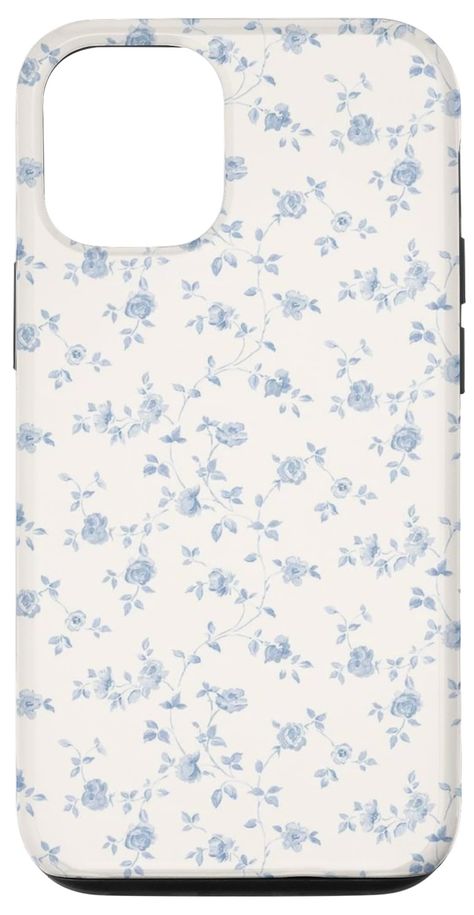 PRICES MAY VARY. Soft and charming aesthetic of the soft girl with a delicate blue floral design Two-part protective case made from a premium scratch-resistant polycarbonate shell and shock absorbent TPU liner protects against drops Printed in the USA Easy installation Blue Floral Phone Case, Cute Floral Phone Cases, Blue Iphone Case Aesthetic, Blue Floral Aesthetic, Amazon Phone Cases, School Wishlist, Charming Aesthetic, Summer Phone Cases, Blue Phone Case