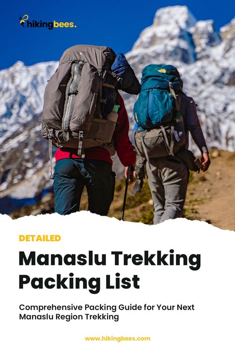 Manaslu Region Trekking Packing list Trek Packing List, Manaslu Circuit, Trekking Photography, Travel Packages, Packing List, Trekking, Nepal, Circuit, With Confidence