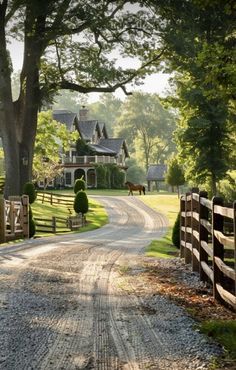 Long Driveway Aesthetic, Long Driveway Ideas Country Roads, Landscaping A Long Driveway, House With Long Driveway, Wrap Around Driveway, House With Acres, Land With Pond, Ranch Homes Exterior, Dream House Wallpaper