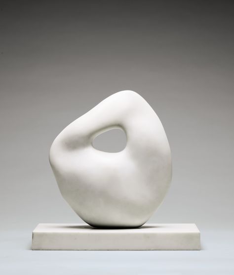 Henry Moore (1898-1986) | Oval Sculpture | 20th Century, Sculptures, Statues & Figures | Christie's Plaster Architecture, Henry Moore Sculptures, White Sculpture, Marble Carving, Figurative Kunst, Henry Moore, Sculptures Céramiques, Small Sculptures, Marble Sculpture