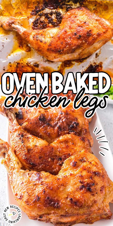 Baked chicken legs offer a deliciously balanced meal with tender, flavorful meat, and perfectly crispy skin. Frozen Chicken Legs Oven, Chicken Legs Sheet Pan Dinner, Dutch Oven Chicken Leg Quarters, Quartered Chicken Leg Recipes, Bone In Chicken Leg Recipes, Chicken Legs With Back Attached Recipes, Chicken Leg And Thigh Recipes Oven Baked, Chicken Legs Back Attached Recipes, Chicken Leg Back Attached Recipes