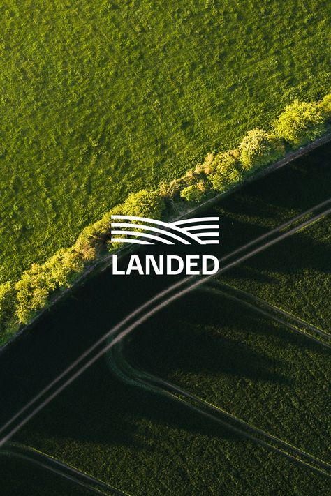 A quick logo and branding concept for Landed, a UK based agricultural lending firm. Contact Awove for your next branding project! Landscape Branding Design, Agriculture Brand Identity, Agriculture Logo Design Ideas, Landscaping Branding, Gardening Branding, Agriculture Branding, Agriculture Logo Design, Gardening Logo, Trust Logo