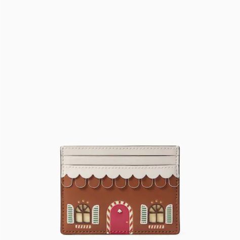 Kate Spade Small Gingerbread Card Holder, Warm Gingerbread 100% Authentic (Promised!) Measurements 3.9" W X 2.8" H X 0.4" D Exterior: 4 Credit Card Slots Open Middle Compartment Features Foil Embossed With Spade Logo Materials Smooth Leather Lining: Two Way Spade Jacquard Lining Style Number K9334 Bundle To Save Check Out Many Other Bags Totes Satchels Backpacks Weekenders Wallets Wristlets Crossbody Purses Cosmetic Cases Iphone Cases Earrings Necklaces Rings Beach Towels Bath Hand Towels Washcl Tj Maxx Purses, Kate Spade Gingerbread, Gingerbread House Card, Kate Spade Christmas, Rings Beach, Gingerbread Cards, Pillow Mat, House Card, Gingerbread Lady