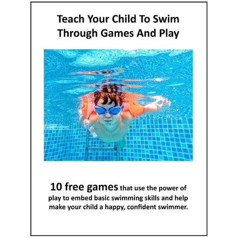 10 free games to try out in the pool with your child. Using games to teach your kids how to swim is a powerful way of engaging them in the learning to swim process. Share this to any parents and child carers that you know! Swim Lesson Games, Swimming Lesson Games, Swimming Games, Swimming Pool Games, Learning To Swim, Swimming Strokes, Pool Games, Learn To Swim, Kids Focus