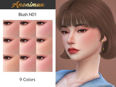 Sims 4 Cc Base Game Compatible Makeup, Cc The Sims 4 Makeup, Sims 4 Cc Blush, Mods Sims 4, The Sims 4 Skin, Makeup Cc, Pelo Sims, Sims 4 Mm Cc, Skin Details