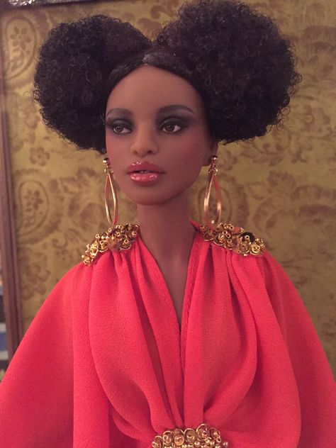 Natural Hair Doll, Afrocentric Decor, Black Baby Dolls, Black Barbies, African Dolls, Barbie Collector Dolls, Diva Dolls, Hair Doll, African American Dolls