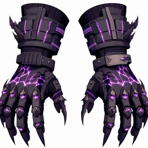 Prowler Gauntlets, Futuristic Armour, Fantasy Props, Cool Swords, Dungeons And Dragons Homebrew, Concept Art Drawing, Anime Artwork Wallpaper, Superhero Design, Armor Concept