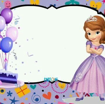 Sofia Birthday Invitation, Princess Sofia Invitations, Birthday Tarpaulin Design, Princess Sofia Birthday, Princess Sofia Party, Sofia The First Birthday Party, Princesa Sophia, Disney Princess Sofia, Sofia Party