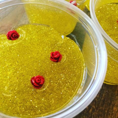 Avery's 6th Belle Party | CatchMyParty.com Beauty and the Beast slime.. party favor idea Belle Party Favors, Belle Party Ideas, Birthday Hacks, Beauty And The Beast Birthday, Belle Birthday Party, Beauty And Beast Birthday, Childrens Party Decorations, Cooking Party, Girls 3rd Birthday