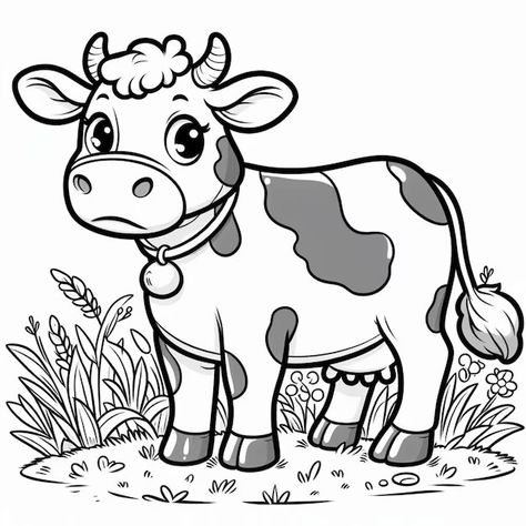 Cow Outline Images - Free Download on Freepik Cow Template Free Printable, Cow Outline, Cow Vector, Animal Outline, Cow Drawing, Cow Ears, Outline Images, Cow Painting, Easy Art