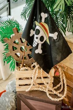 One Piece Party Theme Ideas, Pirate First Birthday, One Piece Centerpiece, One Piece Decoration Party, One Piece Anime Birthday Theme, One Piece Party, One Piece Birthdays, One Piece Theme, Lost Treasure