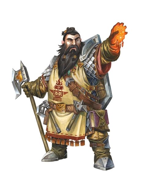 Male Dwarf Cleric of Angradd - Pathfinder PFRPG DND D&D d20 fantasy Beard Character, Forge Cleric, Eldritch Knight, Dwarven Forge, Illustration Fantasy, Pathfinder Character, Heroic Fantasy, Fantasy Races, Dungeons And Dragons Characters