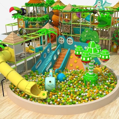 Indoor Park, Commercial Indoor Playground, Indoor Playground Equipment, Kids Indoor Playground, Indoor Kids, Childhood Dream, Playroom Design, Waterpark, Indoor Playground