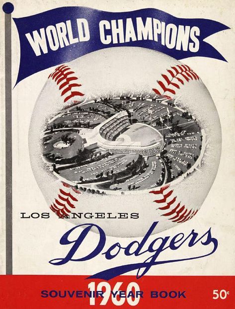 1960 BROOKLYN DODGERS poster - Vintage Baseball Poster Major League Baseball Stadiums, Brooklyn Dodgers, Homemade Wreaths, Retro Baseball, Baseball Posters, Baseball Art, Poster Classic, Baseball Memorabilia, Baseball Stadium