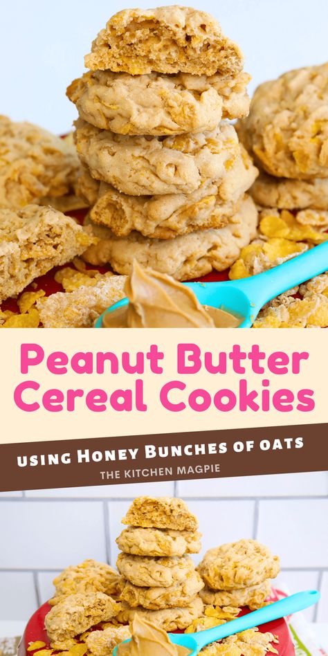 Honey Bunches of Oats Cookies Honey Bunches Of Oats, Oats Cookies, Oat Cookie Recipe, Cereal Cookies, Comfort Desserts, Cereal Treats, Vintage Baking, Oat Cookies, Crunchy Cookies