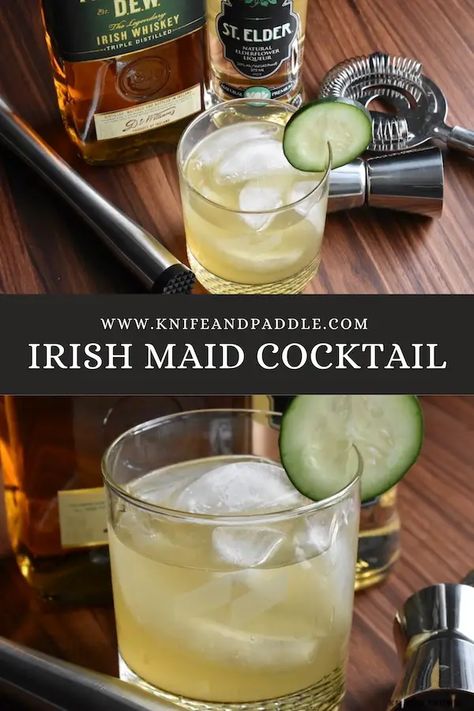 Irish Maid Cocktail, Bar Knowledge, Pub Recipes, Cucumber Cocktail, Lemon Cocktail, Whiskey Tasting, Sour Cocktail, Pub Food, Whiskey Drinks