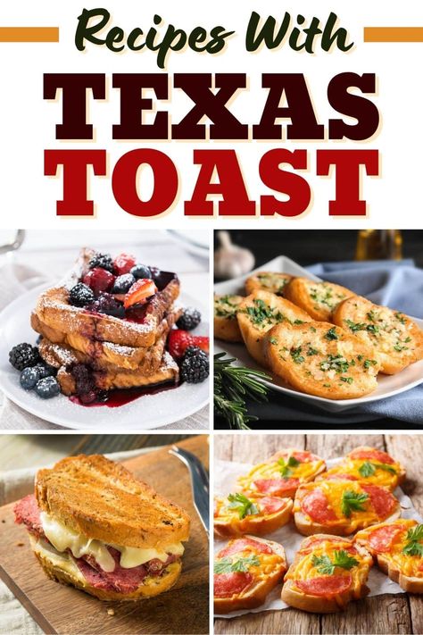 For a hearty meal, try these recipes with Texas toast! From sandwiches to pizza to burgers, these delicious dinners are as good as it gets. Texas Bread Recipe, Recipes With Texas Toast, Texas Toast Bread, Toasted Turkey, Texas Toast Garlic Bread, Toasted Sandwich Recipes, Quick Meals To Make, Grilled Bananas, Toast Pizza