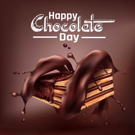 Chocolate Day Wishes, International Chocolate Day, National Chocolate Day, World Chocolate Day, Happy Chocolate Day, Chocolate Day, Day Wishes, Special Day, Template Design