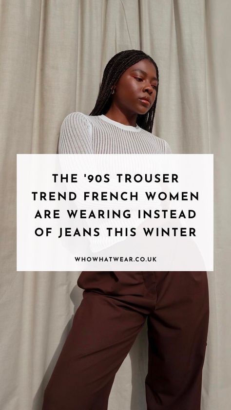 We've rounded up the chicest brown trousers outfits we've come across on our travels, just in time to provide fresh inspiration for winter. French Trousers Outfit, Carrot Trousers Outfit, Winter Trousers Outfit, Brown Trousers Outfit Women, Brown Trousers Outfit, Trousers Outfit, Winter Trousers, Trouser Outfit, Brown Trousers