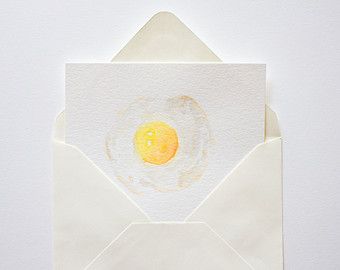 Fried Egg Watercolor Card.Fried Egg Illustration.Food Watercolor Painting.Food Illustration.Breakfast Illustration.Watercolor Greeting Card Fried Egg Illustration, Food Watercolor Painting, Illustration Breakfast, Blended Coffee Recipes, Breakfast Illustration, Egg Illustration, Egg Watercolor, Food Watercolor, Painting Food