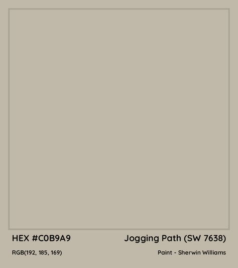 Sw Jogging Path Cabinets, Sw Jogging Path Exterior, Sw Jogging Path, Jogging Path Sherwin Williams, Sherwin Williams Jogging Path, Jogging Path, Picking Paint Colors, Color Generator, Rgb Color Codes