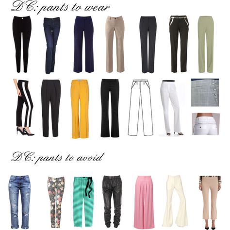 Pants for Dramatic Classic by wichy on Polyvore | NOTE: As a DC, I love these selections of pants, except the skinny pant, unless worn with knee-high boots. DC should wear straight-leg pants that are femininely tailored with a nod to traditional menswear. Such pants will be fitted (not skin tight) through the thighs. Kibbe wrote, "The pants should be clean, sleek, and elegant." Dramatic Classic Style Outfits Winter, Dramatic Classic Silhouette, Casual Dramatic Classic, Dramatic Classic Style Outfits Edgy, Dramatic Classic Wardrobe, Dramatic Classic Style Outfits Summer, Dramatic Classic Jeans, Dramatic Classic Pants, Dramatic Classic Capsule Wardrobe