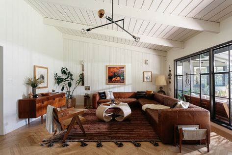 Photo 3 of 16 in After a Soulful Remix, a Midcentury Ranch Asks $2.4M in Southern California - Dwell Mid Century Ranch, Design Your Own Home, Southwestern Decorating, Brown Living Room, Main Bedroom, Burke Decor, A Living Room, Formal Living Rooms, Formal Dining Room