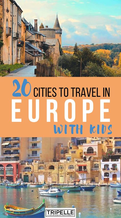 Best European Cities To Visit, Europe With Kids, European Cities To Visit, Best Places In Europe, Travel In Europe, Cities To Visit, Traveling With Kids, European Cities, Best Family Vacations