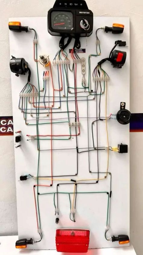 Electrical Wiring Colours, Motorcycle Wiring, Electric Bike Diy, Basic Electrical Wiring, Motorcycle Mechanic, Biking Diy, Diy Go Kart, Мотоциклы Cafe Racers, Electronics Basics